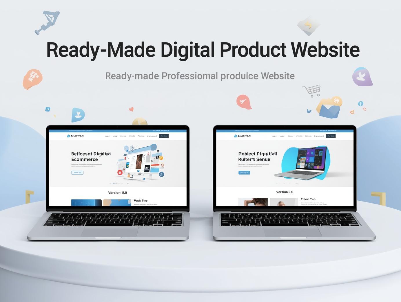 Ready-Made Digital Product Website - Complete Store